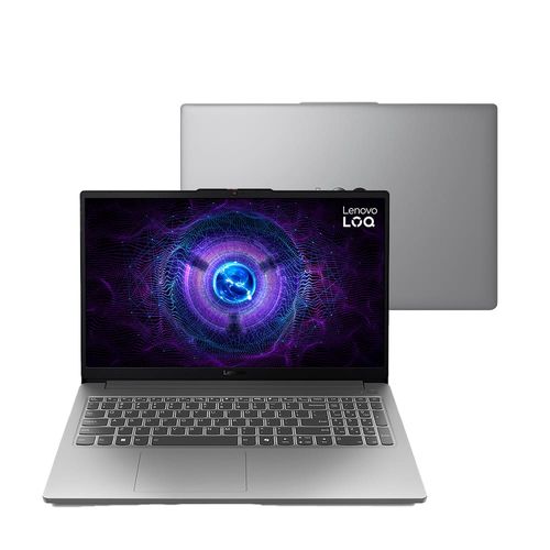 Notebook Gamer Lenovo LOQ-e Intel Core i5 12° Geração, 16GB RAM, 512GB SSD, GeForce RTX 3050 6GB, Tela Full HD 15.6" 144Hz e Windows 11 - 83ME0007BR