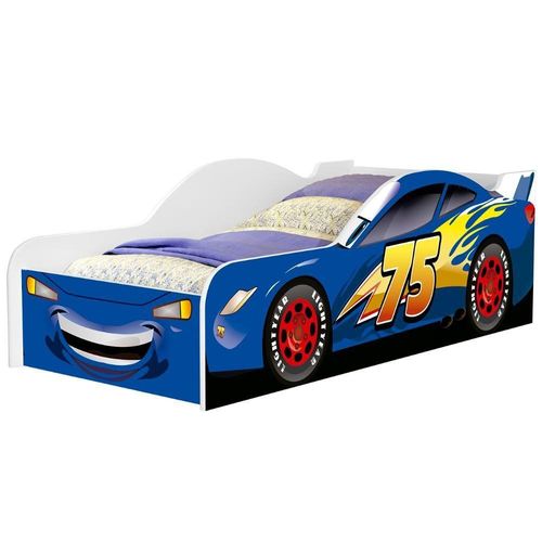 Mini Cama Infantil 148x68cm Personagens Carro Azul Z53 - Mpozenato