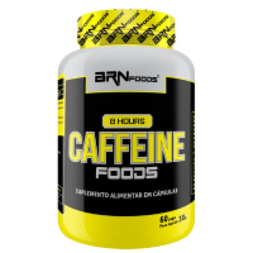 Termogênico 8 Hours Caffeine Foods 60 Cápsulas - BRN Foods