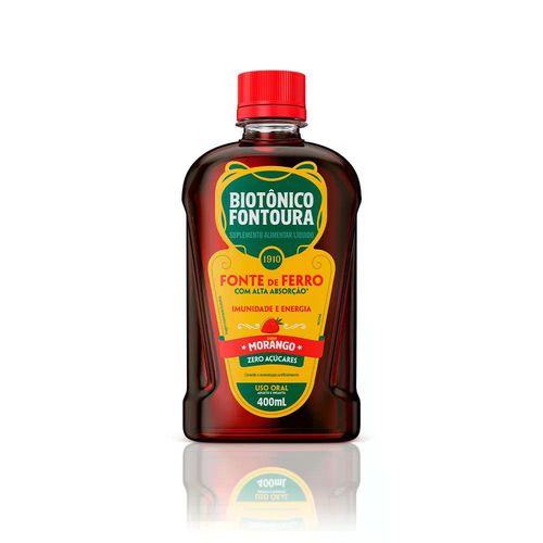 Biotônico Fontoura Morango com 400ml