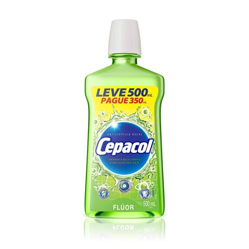Cepacol Flúor Leve 500ml Pague 350ml
