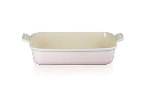 TRAVESSA LE CREUSET RETANGULAR HERITAGE 32CM SHELL PINK 71102327770001