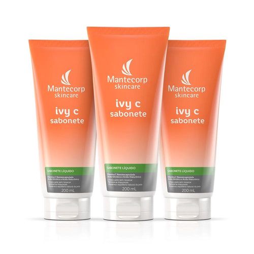 3 Sabonete Líquido Facial Ivy C 200ML