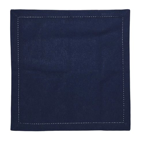 Kit 2 Guardanapo de Boca Ponto Ajour Azul Marinho Jolitex
