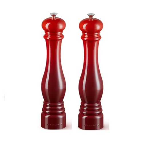 KIT LE CREUSET MOEDORES DE PIMENTA E SAL EM PLÁSTICO ABS 30CM VERMELHO