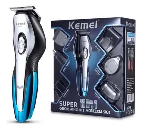 Barbeador Profissional Multifuncional 11 Em 1 Kemei Km 5031