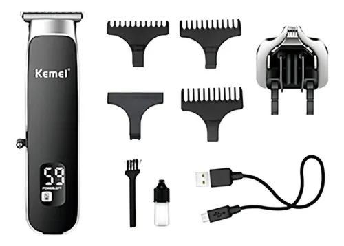 Barbeador Elétrico Kemei Km-1893 Aparador De Barba E Cabelo 110V/220V - 2 em 1