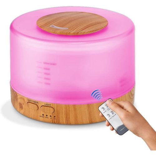 Umidificador 500ml Difusor de Óleo Essencial Umidificador de Ar Doméstico Difusor de Aroma Aromaterapia LED