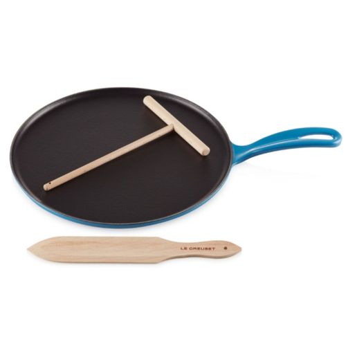 CREPEIRA LE CREUSET 27CM EM FERRO FUNDIDO AZUL MARSEILLE 20136272000460