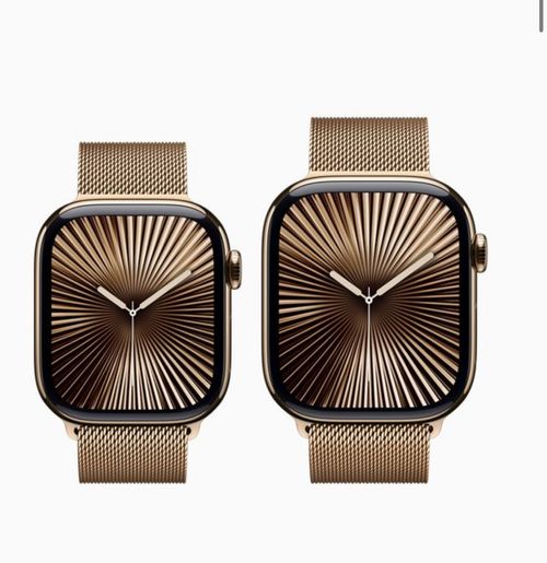 Apple Watch Series 10 (GPS + Cellular 46 mm) Caixa de Titânio Dourada