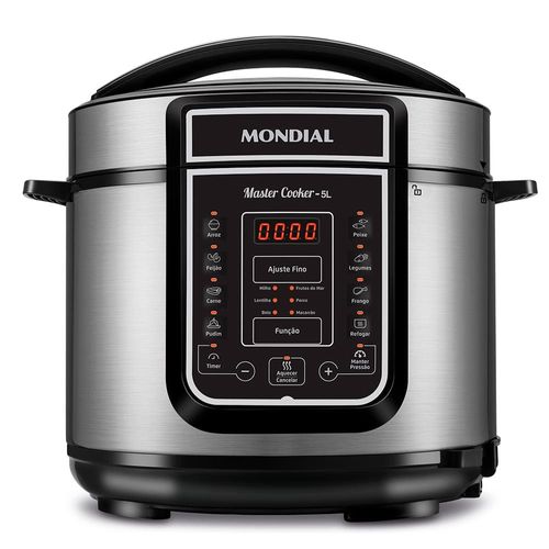 Panela Elétrica de Pressão Mondial Digital Master Cooker PE-38 5L - Preta
