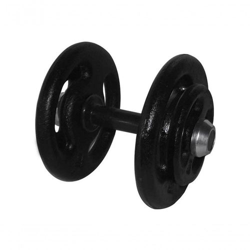 Dumbbell Pintado Pegada Emborrachada Academia Fitness 24Kg. - Superior!