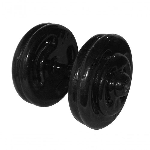 Dumbbell Emborrachado Treinamento Funcional Academia 24Kg. - Durabilidade Excepcional!