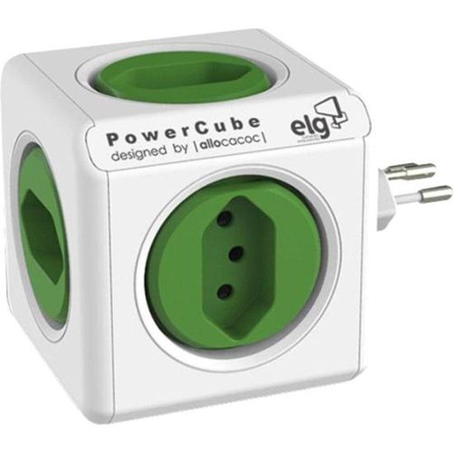 Adaptador Benjamim Múltiplo Powercube Pwc-r5 Bivolt Elg - Design Robusto
