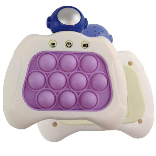 Pop It Mini Game Astronauta 4 Modos Fidget Sensorial Interativo Luz Som Anti Ansiedade Relaxante Jogo Criança