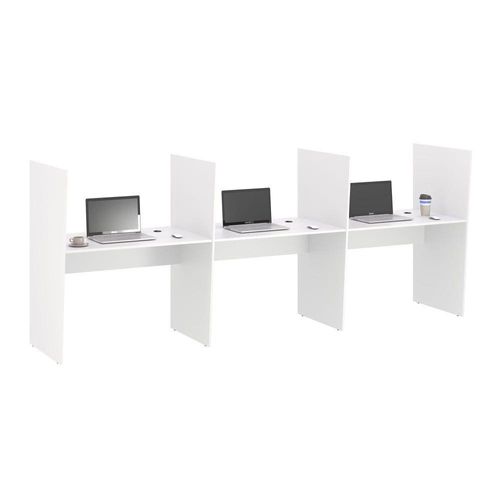 Mesa De 3 Lugar Iron Branco
