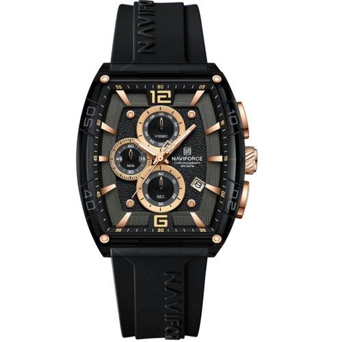 Relógio De Quartzo Masculino Casual Luminoso à Prova D´agua 30m Esportivo Preto Dourado