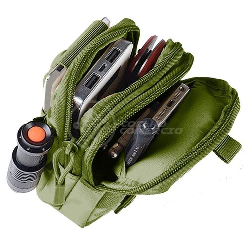 Bolsa Verde Militar Kit DFerramentas De Camping Acessórios
