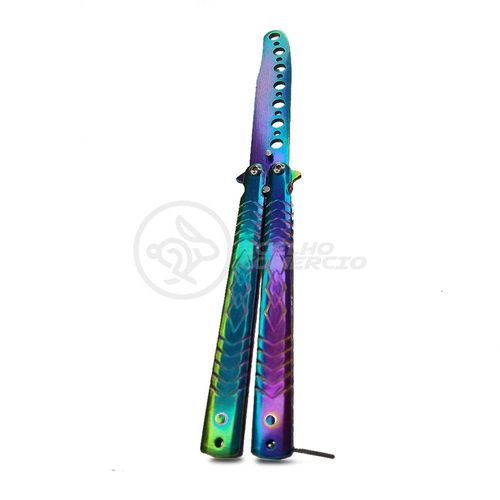 Canivete Fade Rainbow Butterfly Treinamento Faca Borboleta