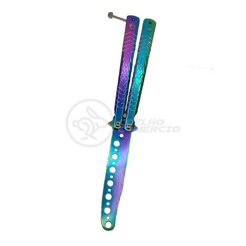 Canivete Fade Rainbow Butterfly Treinamento Faca Borboleta
