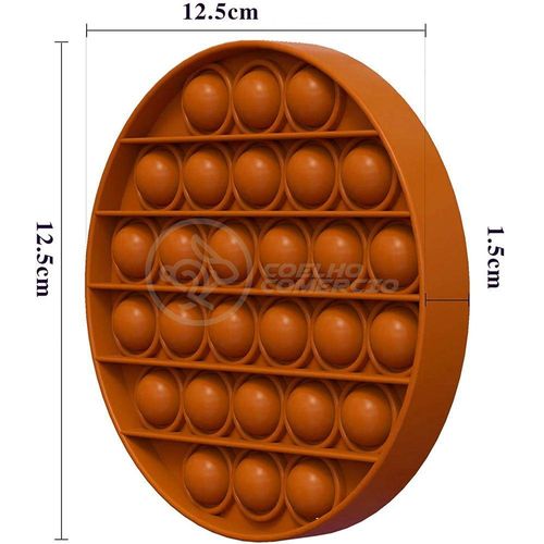 Pop It Circular Anti Sensor Laranja