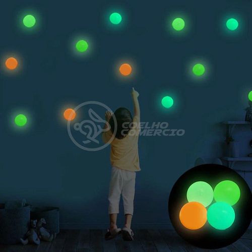 Toy Bolinha Globble Anti Luminosa Fluorecente
