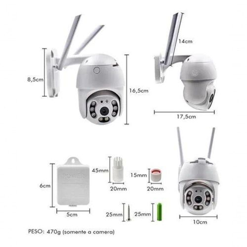 Câmera Speed Dome Ip Wifi Externa Ptz Ultra Hd 5 Mp