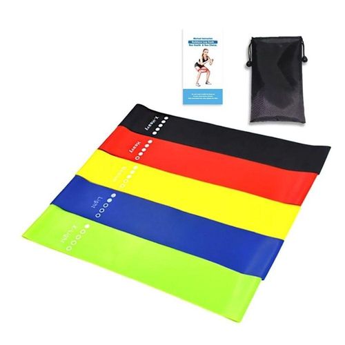 Kit 5 Fita Exercicio Para Malhar Treino De Braço Em Casa Elasticos