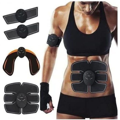 Kit Tonificador Estimulador Muscular Glúteos E Aparelho Abdomen Biceps Braço 4 Em 1