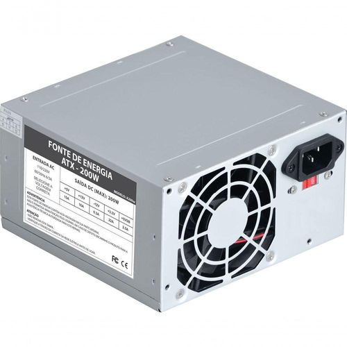 Fonte Atx 200w Vkoem Caixa Colmeia Com 10 Unidades