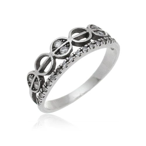 Anel Prata 925 Bali Com Zircônia - 18
