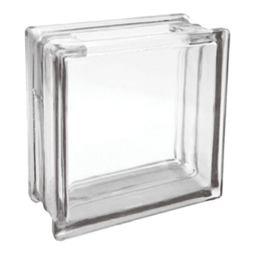 Bloco De Vidro C/ Furo Quadrado 19x19x8 Tradestar Incolor