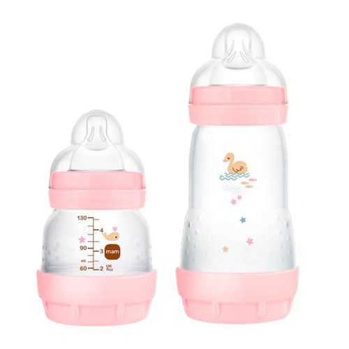 Kit Mamadeira Mam Easy Start Anticólica Duo Rosa