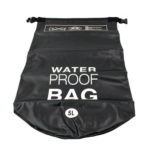 Bolsa Mochila Impermeavel Saco Estanque 5 Litros Camping Bag Preto