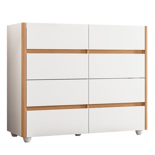 Cômoda Aparador Infinite 8 Gavetas Branco/freijó - Móveis Albatroz Branco/freijó