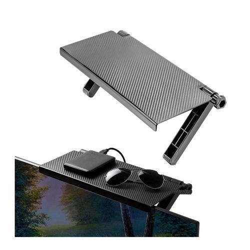 Suporte Monitor Notebook Tv Receptor Prateleira Ajustavel Televisao Apoio Porta Documentos Organizador Decodificador Mul
