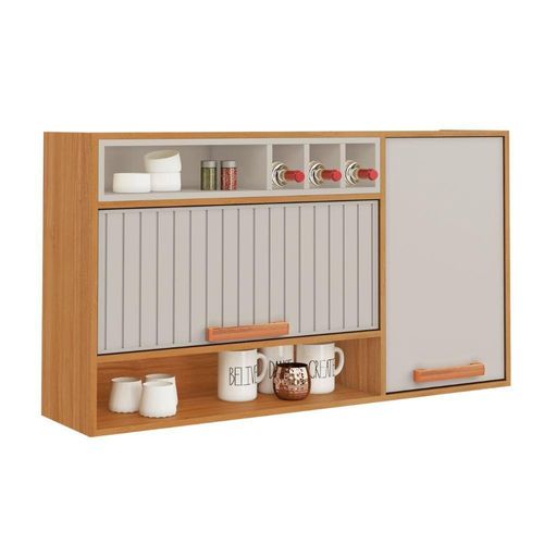 Armario Itatiaia Napoles 1,20 2 Portas C/nicho Cinamomo/Off White