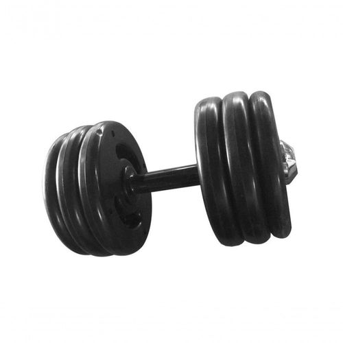 Dumbbell Injetado Pegada Emborrachada Academia Fitness 24Kg. - Alta Performance