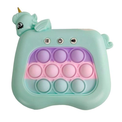 Pop It Mini Game Interarivo Unicornio Luz Som Portati Anti Relaxante Criança Toys Fidget