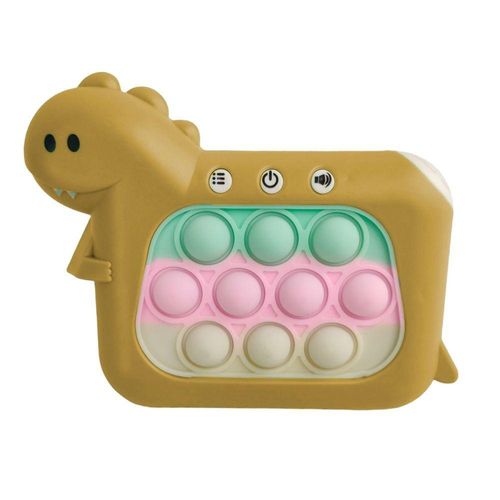 Pop It Mini Game Interativo Dinossauro 4 Modos Som Luzes Anti Sensorial Ansiedade Criança