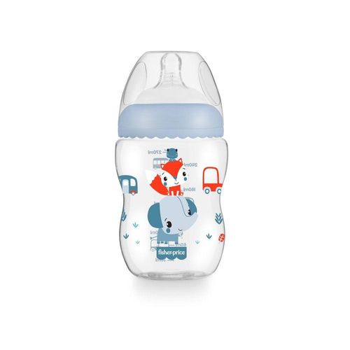 Mamadeira First Moments Marshmallow Azul 270ml +2 Meses Fisher Price - Bb1029