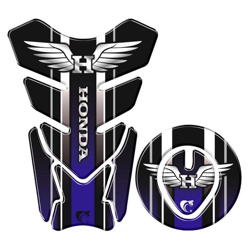 Protetor Tanque E Bocal Adesivo Moto Honda Asa Até 2017 Azul Azul