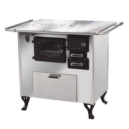 Fogão A Lenha C Forninho Esq Inox Fornos Pinhal Alumínio N2