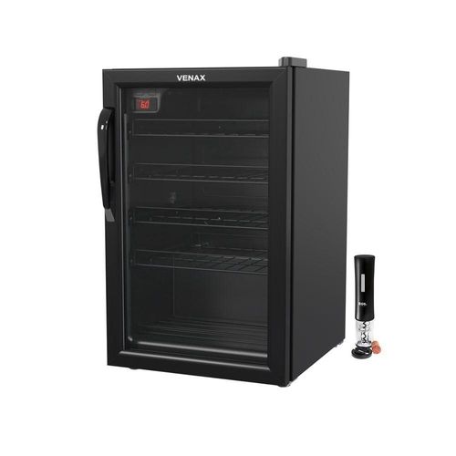 Adega Climatizada 82L 24 Garrafas Venax Preto Eos 220V