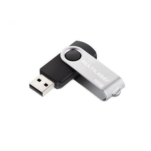 Pen Drive Multilaser Pd588 Twist 16 Gb Usb 2.0 Preto