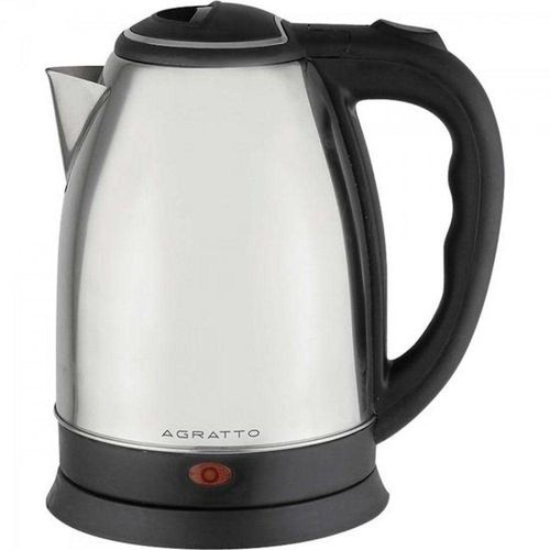 Chaleira Elétrica Agratto Ce02 Prata Em Aço Inox 220v