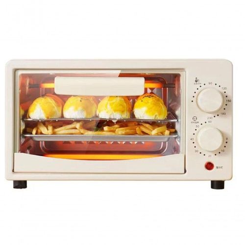 Forno Eletrico 600W 12 Litros Multifuncional Branco Bege 110V