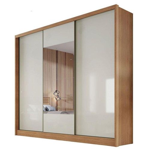 Guarda Roupa Casal Medelim 3 Portas 6 Gavetas Cumaru 25 Fendi Com Espelho – Horizonte