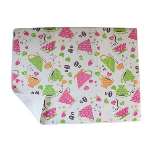 Aparador Louças Microfibra Estampado Absorvente 38x50cm