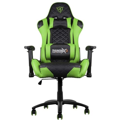 Cadeira Gamer  TGC12 Preta/verde ThunderX3